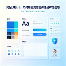 合肥建站-网站UI设计：如何用视觉语言传递品牌信任感